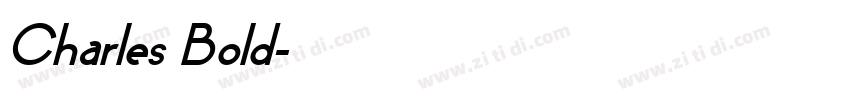 Charles Bold字体转换